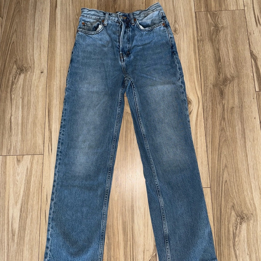 Topshop Women’s “Dad” Straight Jeans High Waist